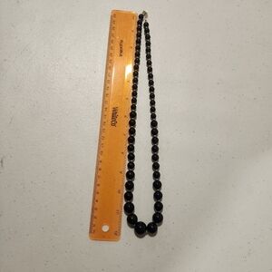 Black Beaded Necklace